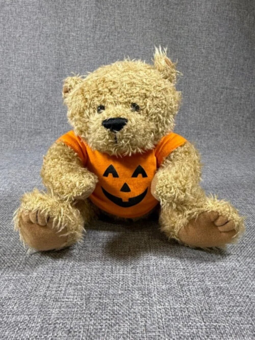 Teddy Bear Plush Orange Pumpkin Shirt Jack O' Lantern Halloween Gift